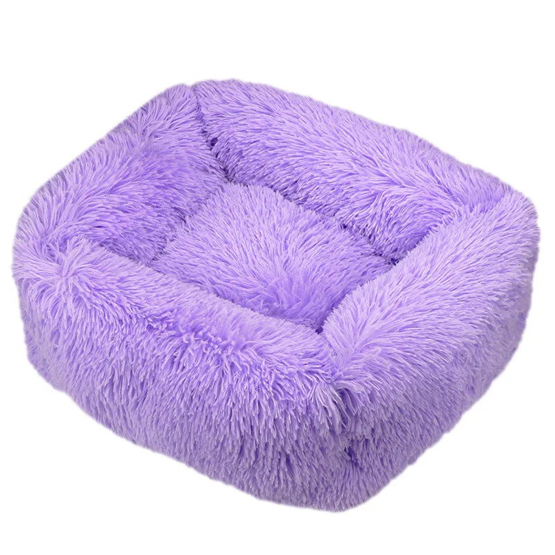 Square Long-Plush Dog Bed