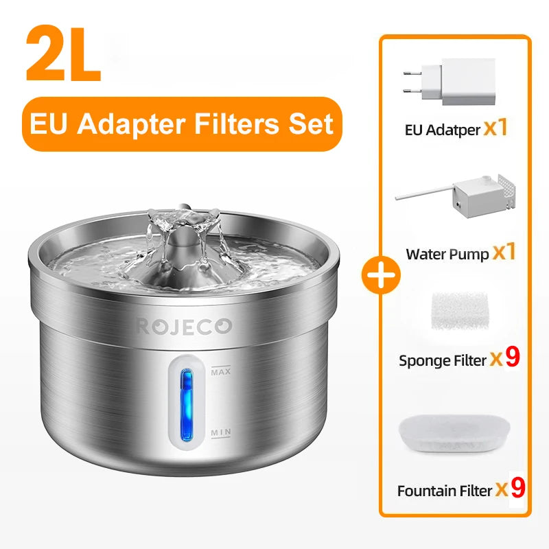 Smart Stainless Pet Drinking Fountain
