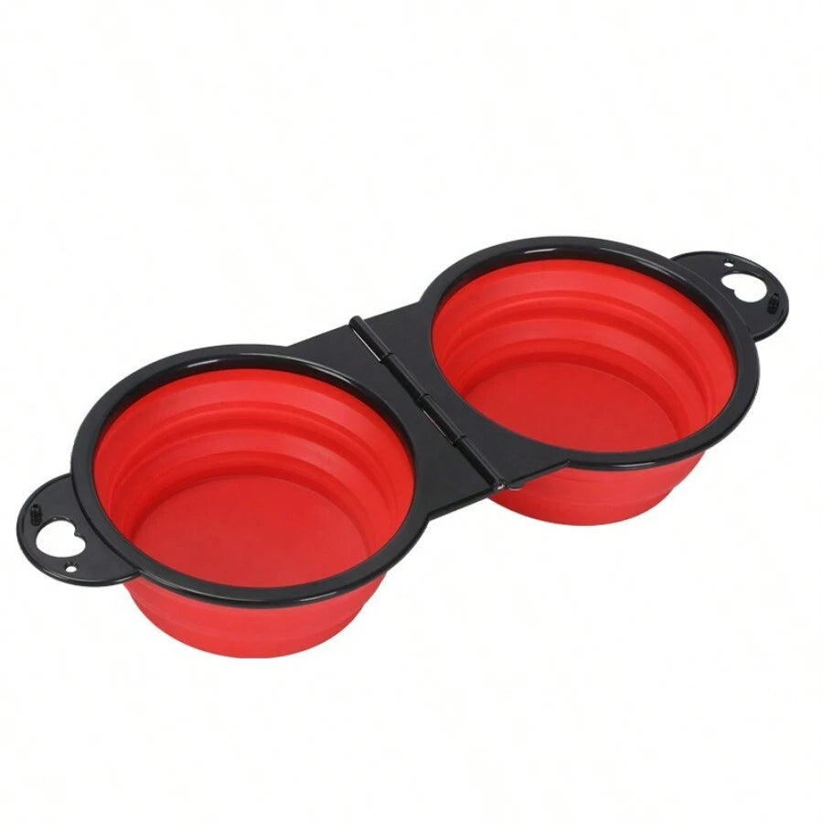Foldable Double Travel Bowl