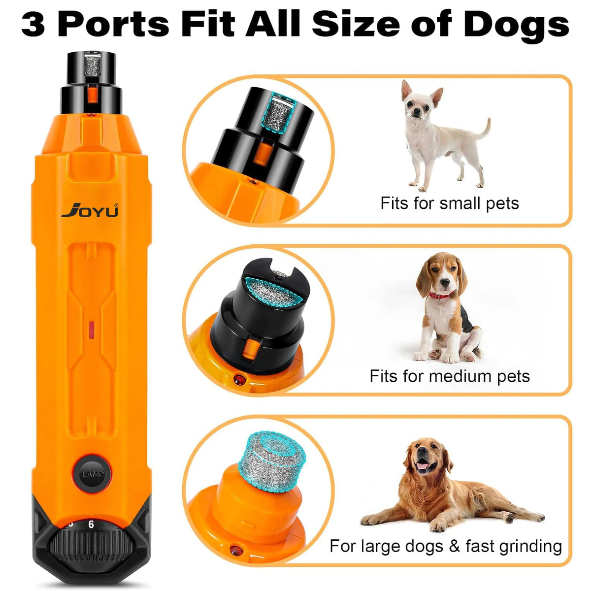 6-Speed Quiet Nail Grinder