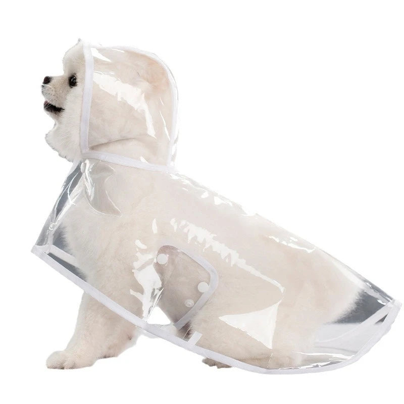 Clear Hooded Raincoat