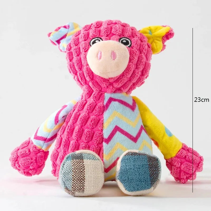 Cute Animal Squeaky Puzzle Plush