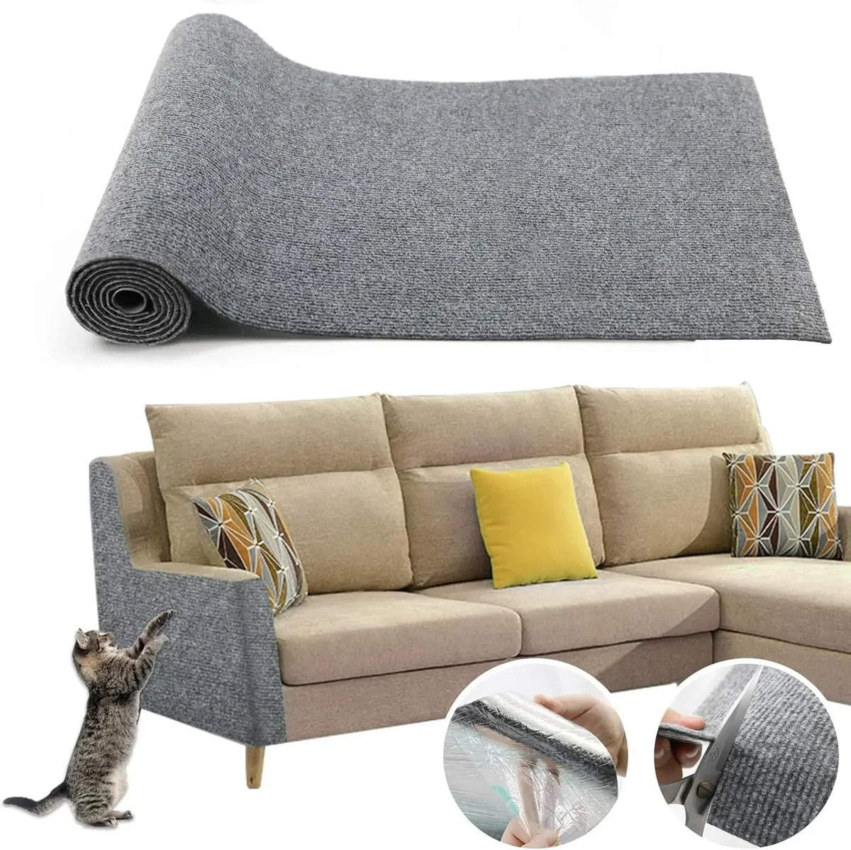 Colourful Sofa Protector Scratch Mat
