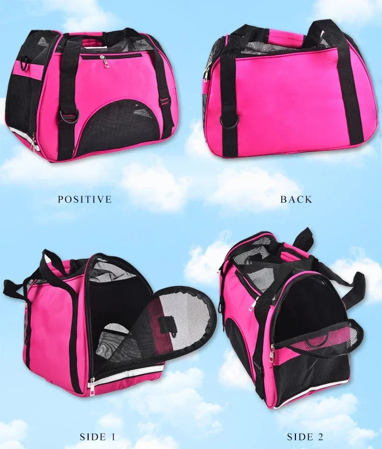 Foldable Mesh Cat Carrier