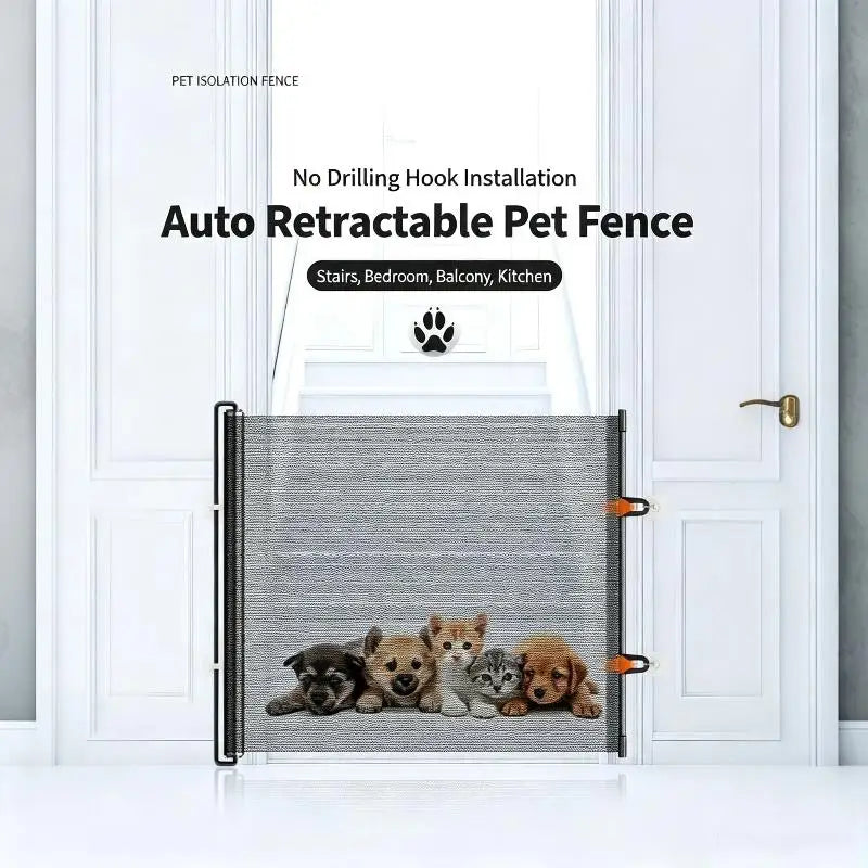 Retractable Mesh Pet Gate