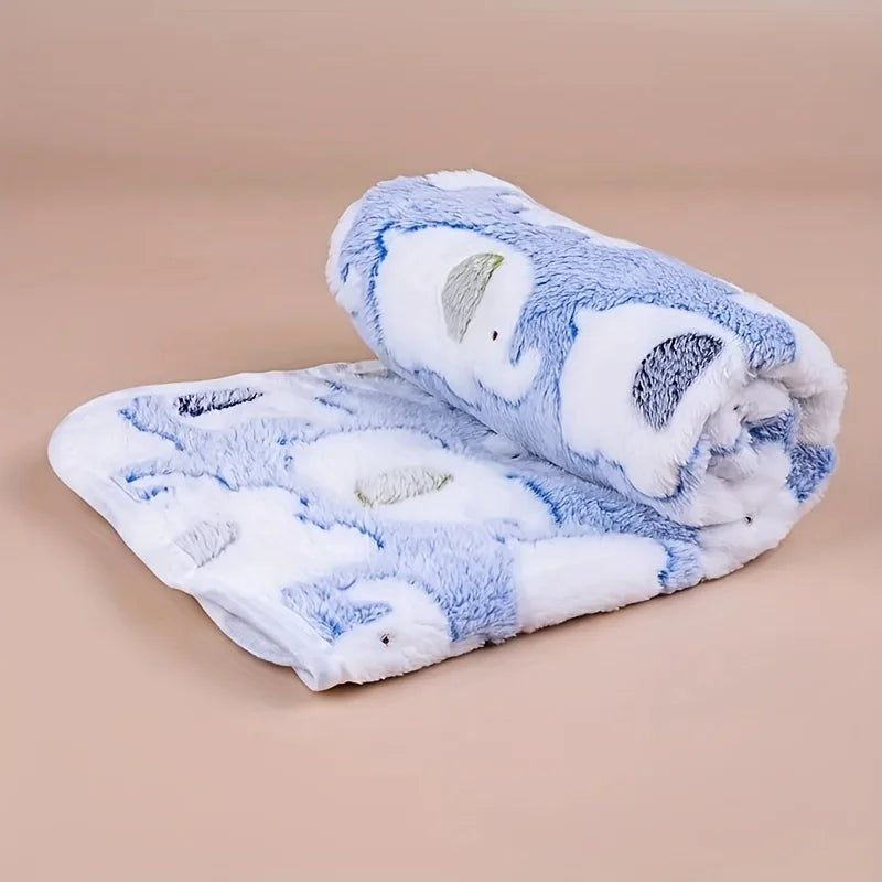 Elephant Print Fleece Blanket