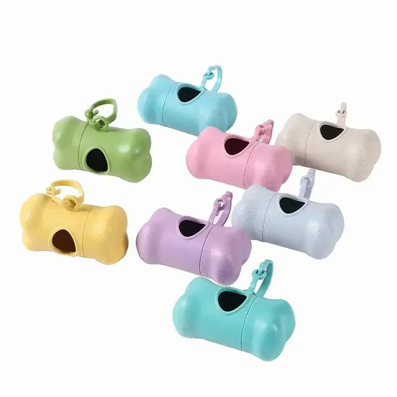 Bone Poo Bag Dispenser with Rolls