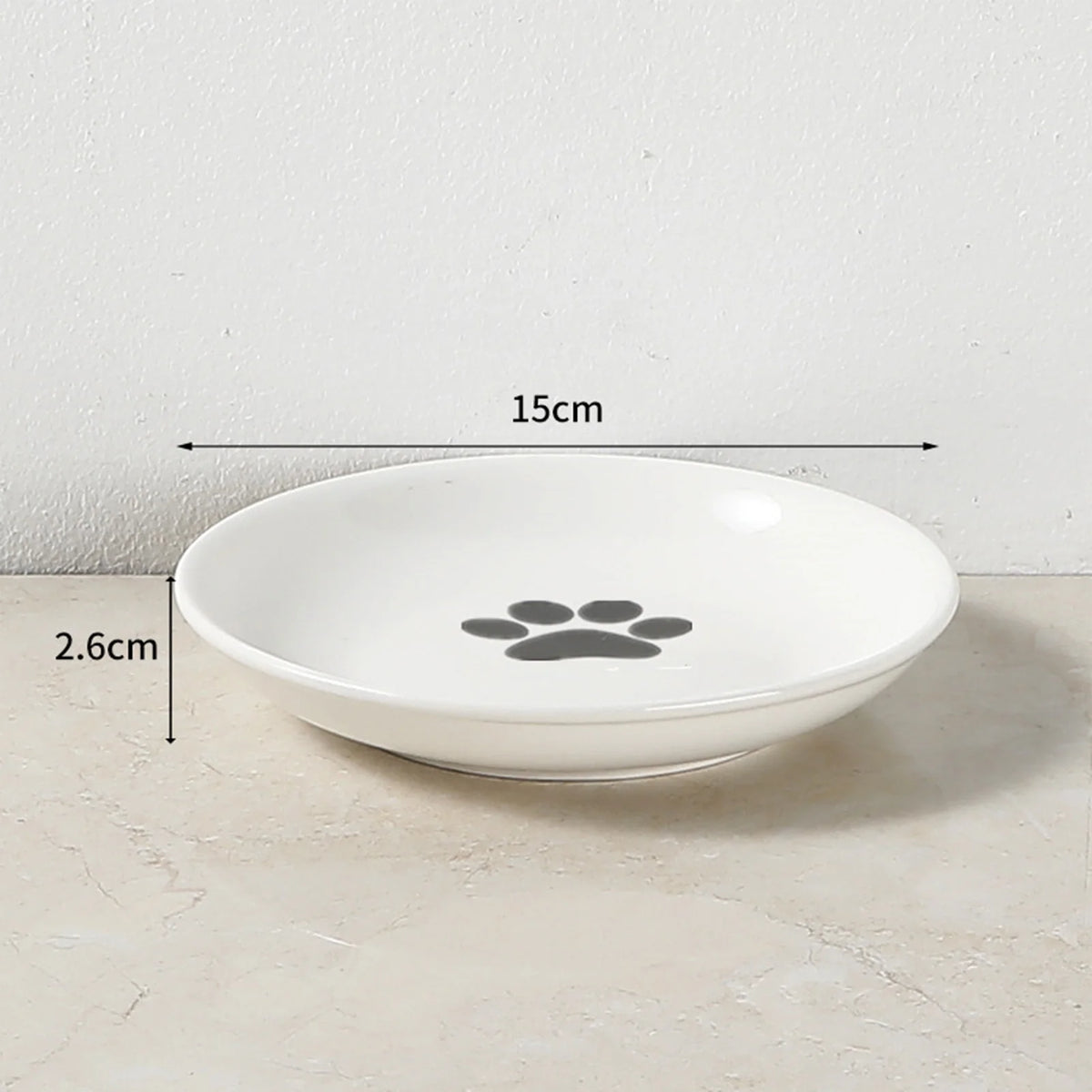 Raised Ceramic Cat Bowl