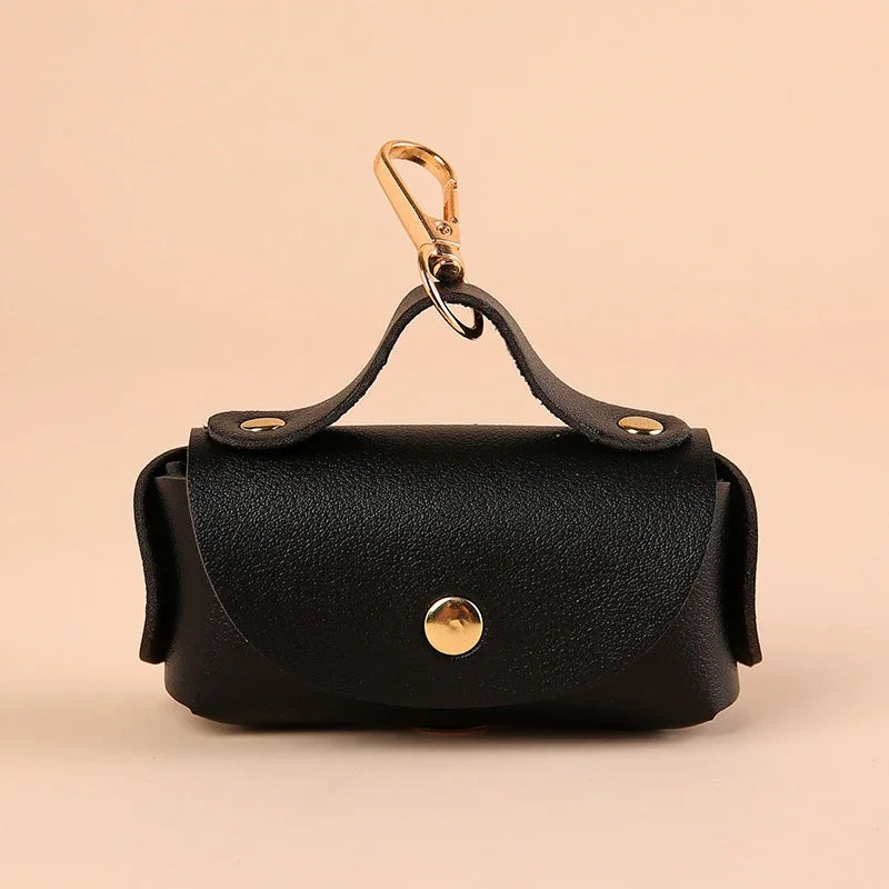 Faux Leather Poo Bag Holder
