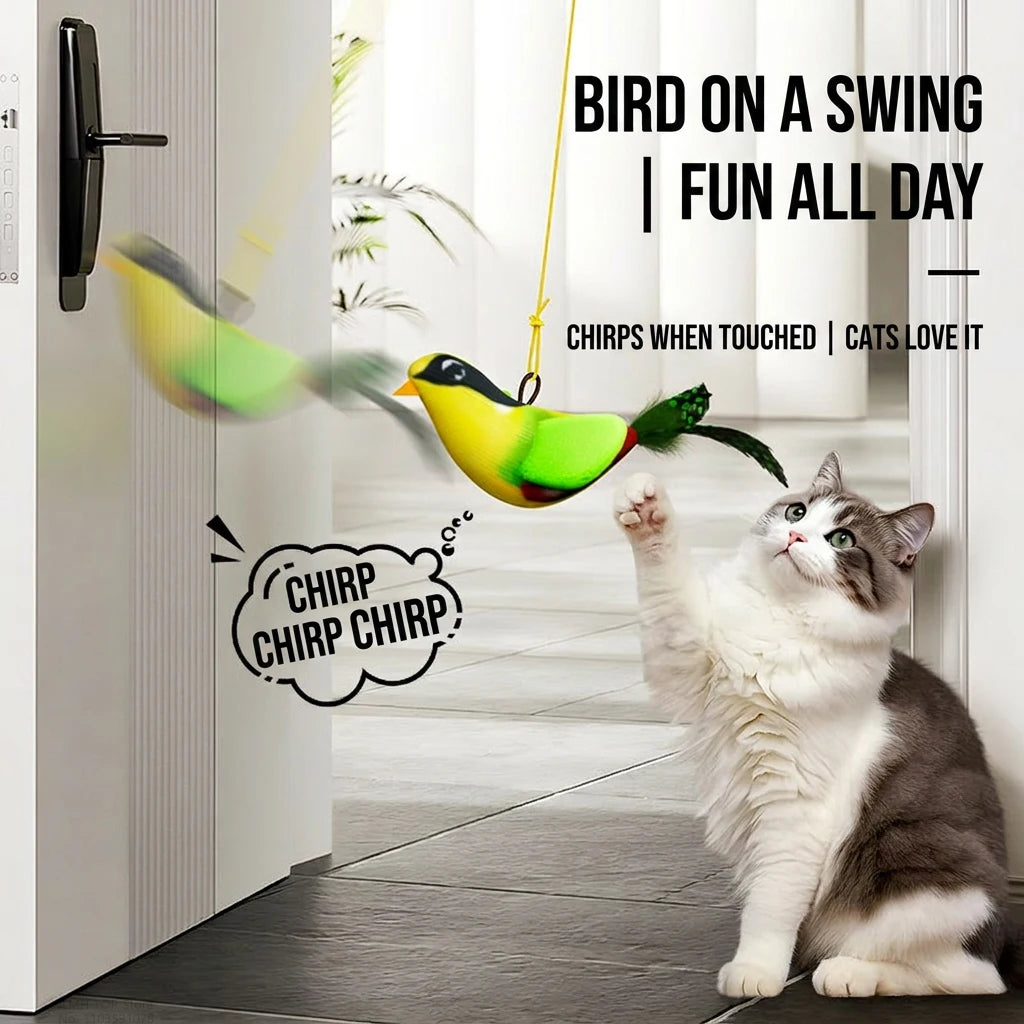 Wall-Hanging Chirping Bird Teaser
