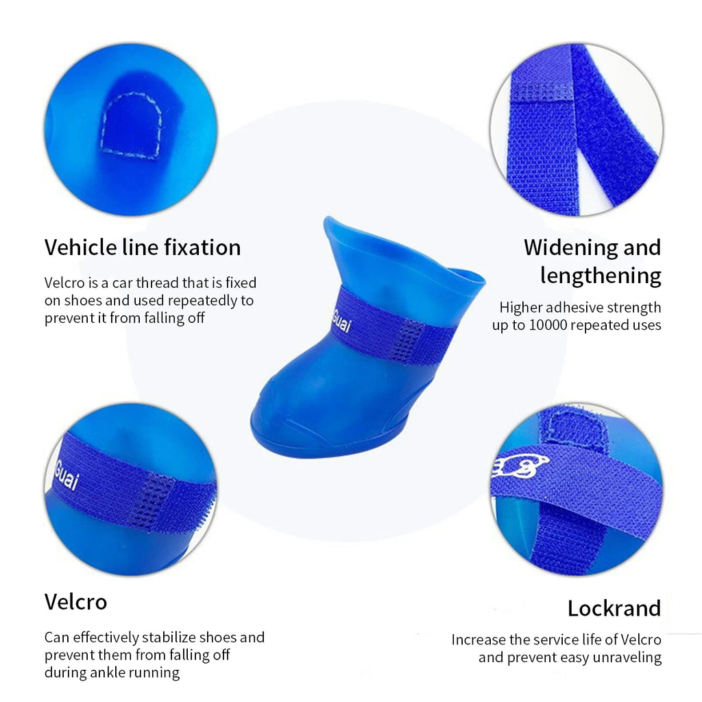 Rubber Rain Boots (Set of 4)