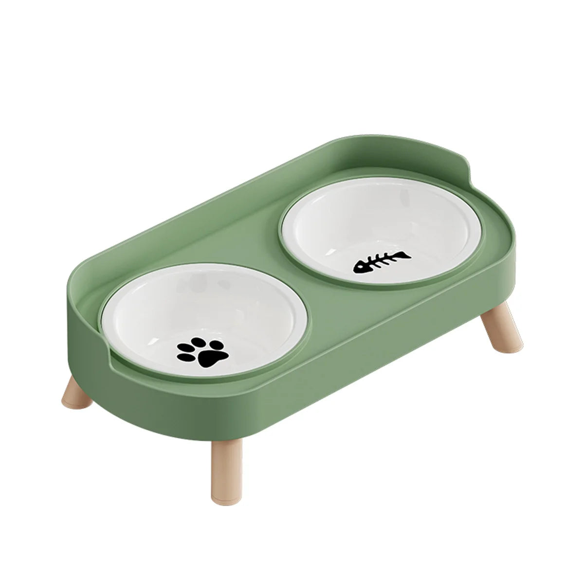 Colourful Double Bowl Stand