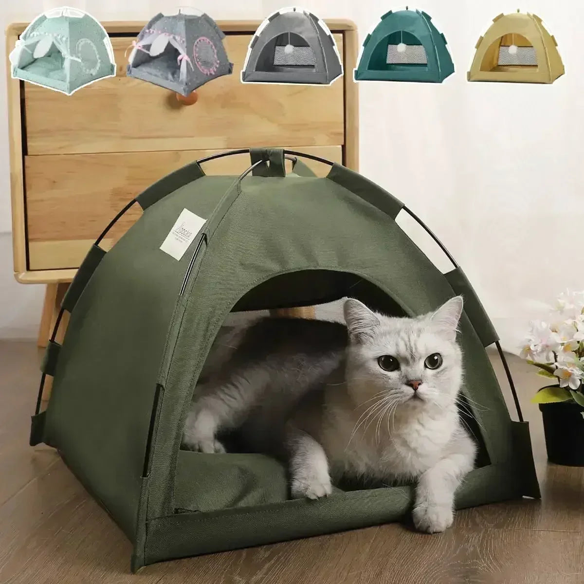 Canvas Tent Cat House