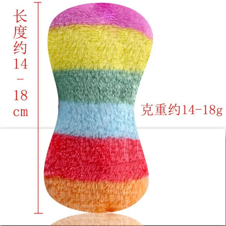 Corduroy Squeaky Animal Plush