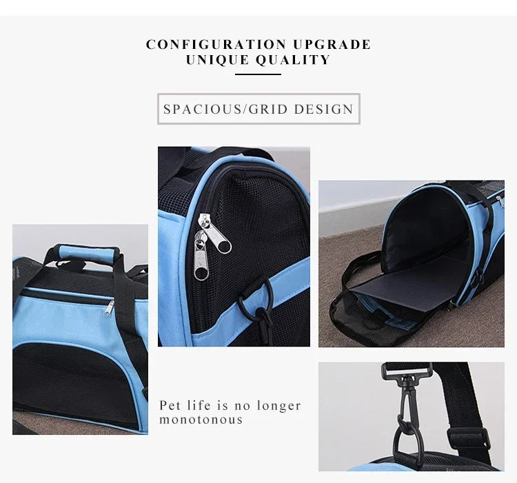 Foldable Mesh Cat Carrier