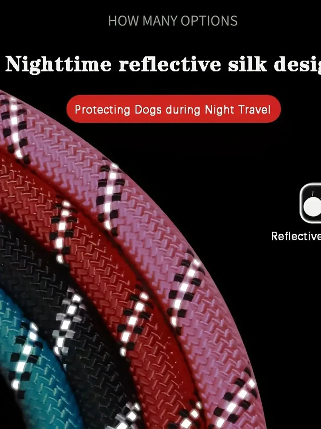 Reflective Padded-Handle Lead