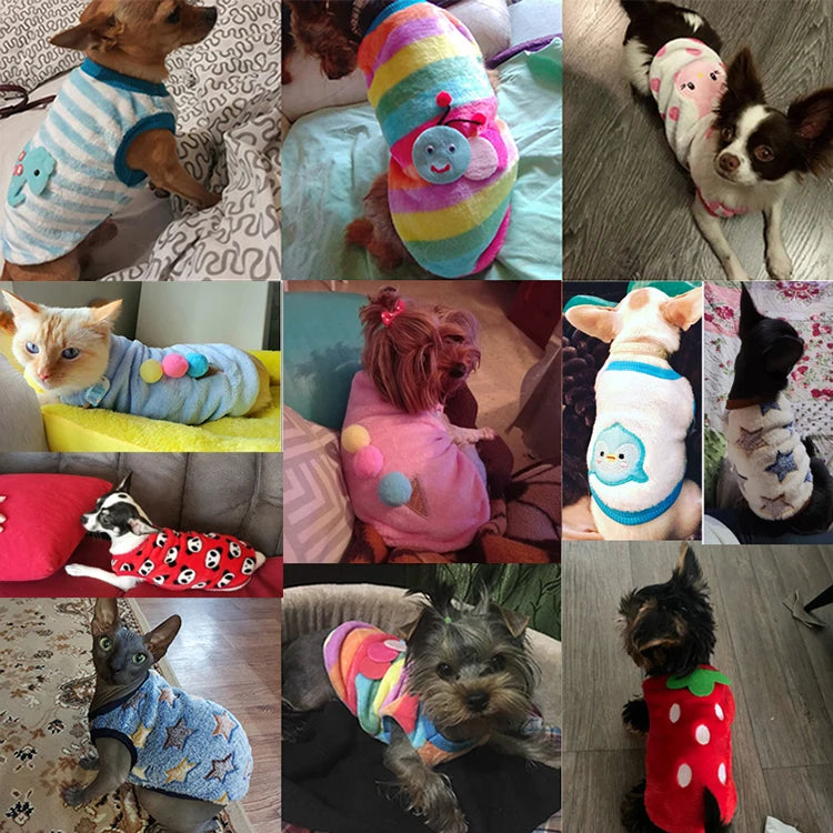 Flannel Puffer Vest for Tiny Pets
