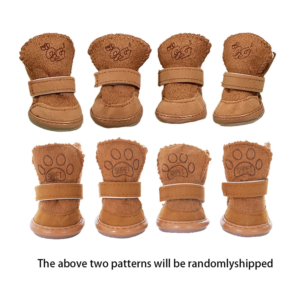 Fleece-Lined Snow Boots (Set of 4)