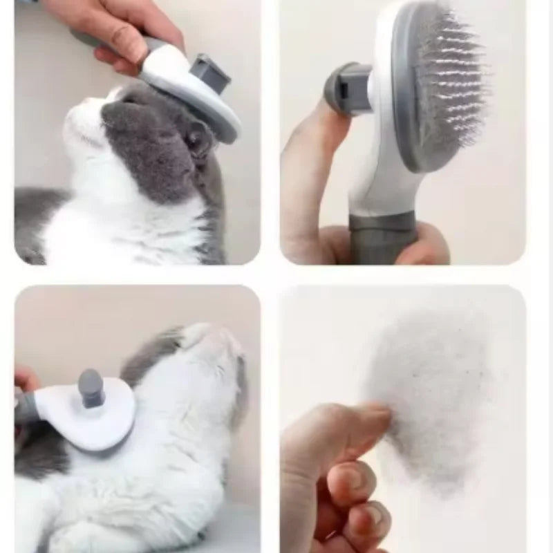 Self-Cleaning Slicker Brush