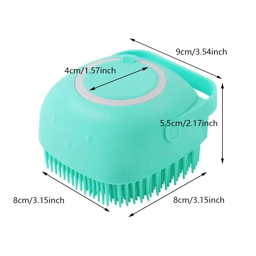 Shampoo-Dispensing Bath Brush