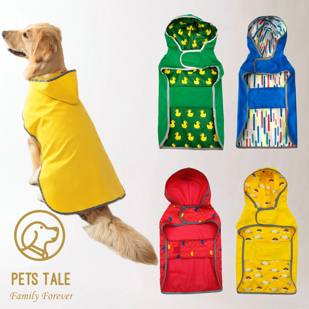 Reversible Yellow Raincoat