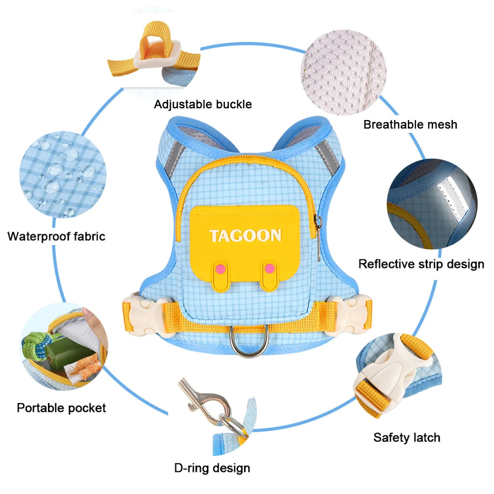 Mini Backpack Harness & Lead
