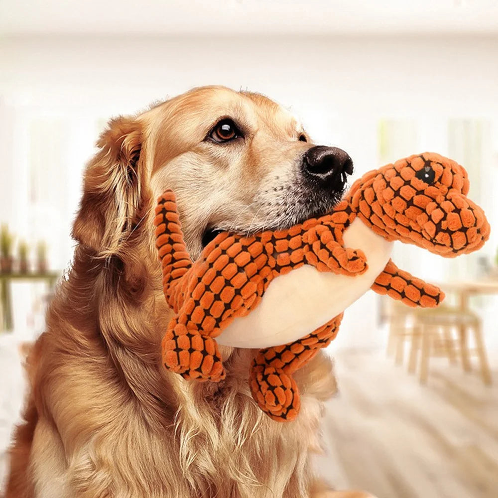 Squeaky Plush Dinosaur