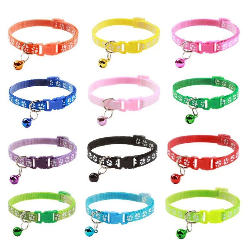 Patterned Cat Collar with Bell