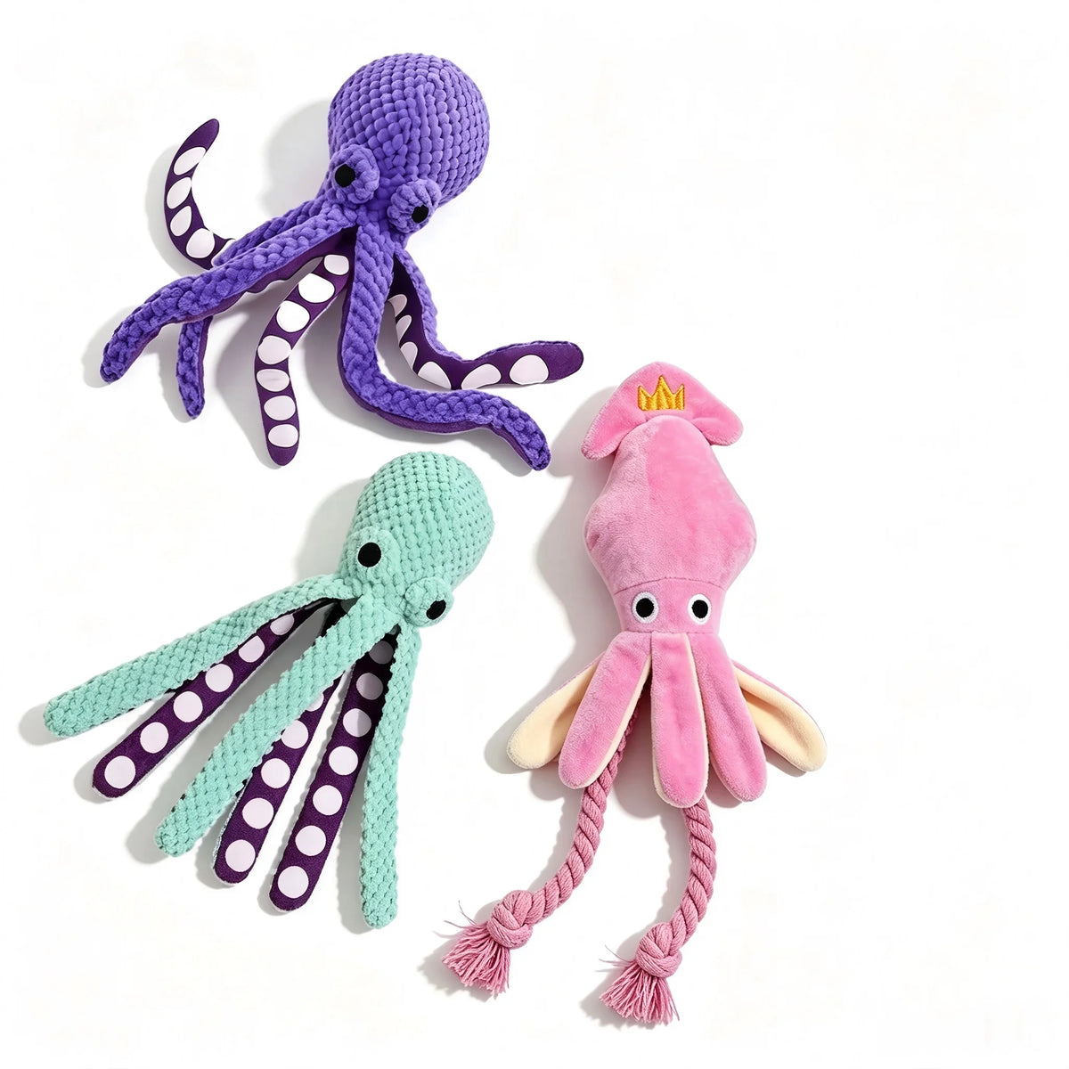 Soft Squeaky Octopus Plush