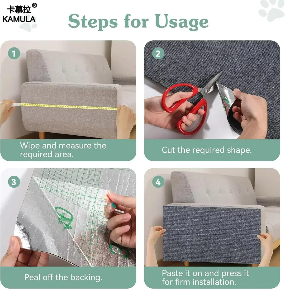 Trimmable Corner & Wall Scratch Mat