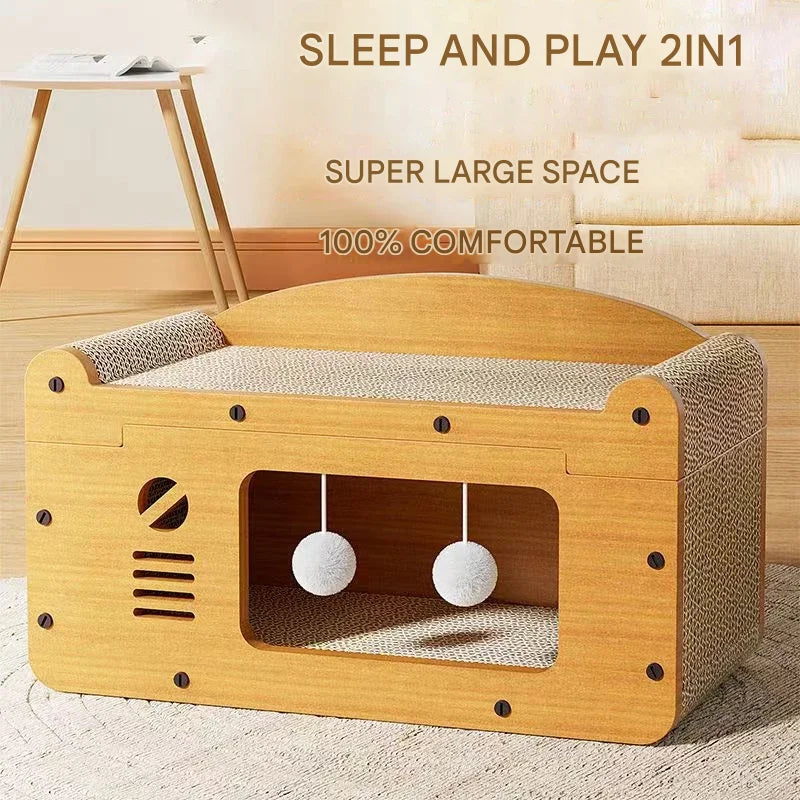 2-in-1 Vertical & Flat Scratcher