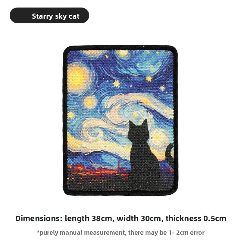 Wall-Mounted Fabric Scratching Post