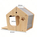 Wall-Mounted Wooden Cat Climbing Set