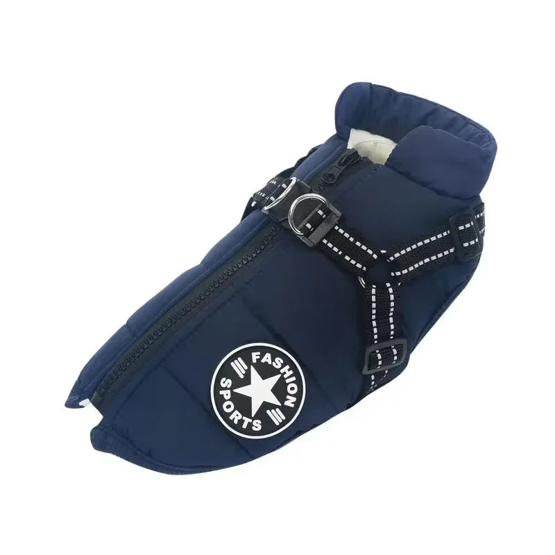 Large Dog Waterproof Harness Coat