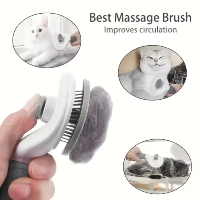 Self-Cleaning Slicker Brush