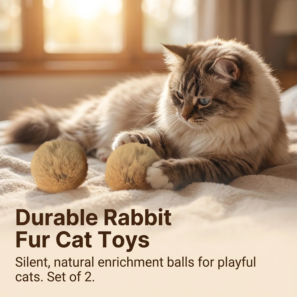 Fluffy Catnip Fur Balls
