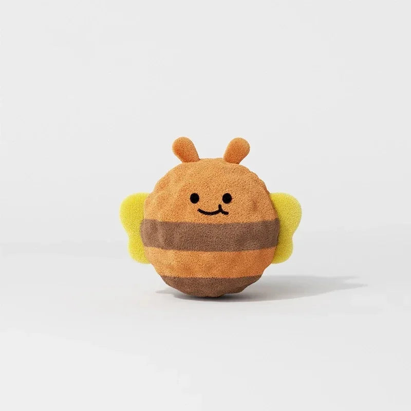 Plush-Covered Spiky Squeaky Ball