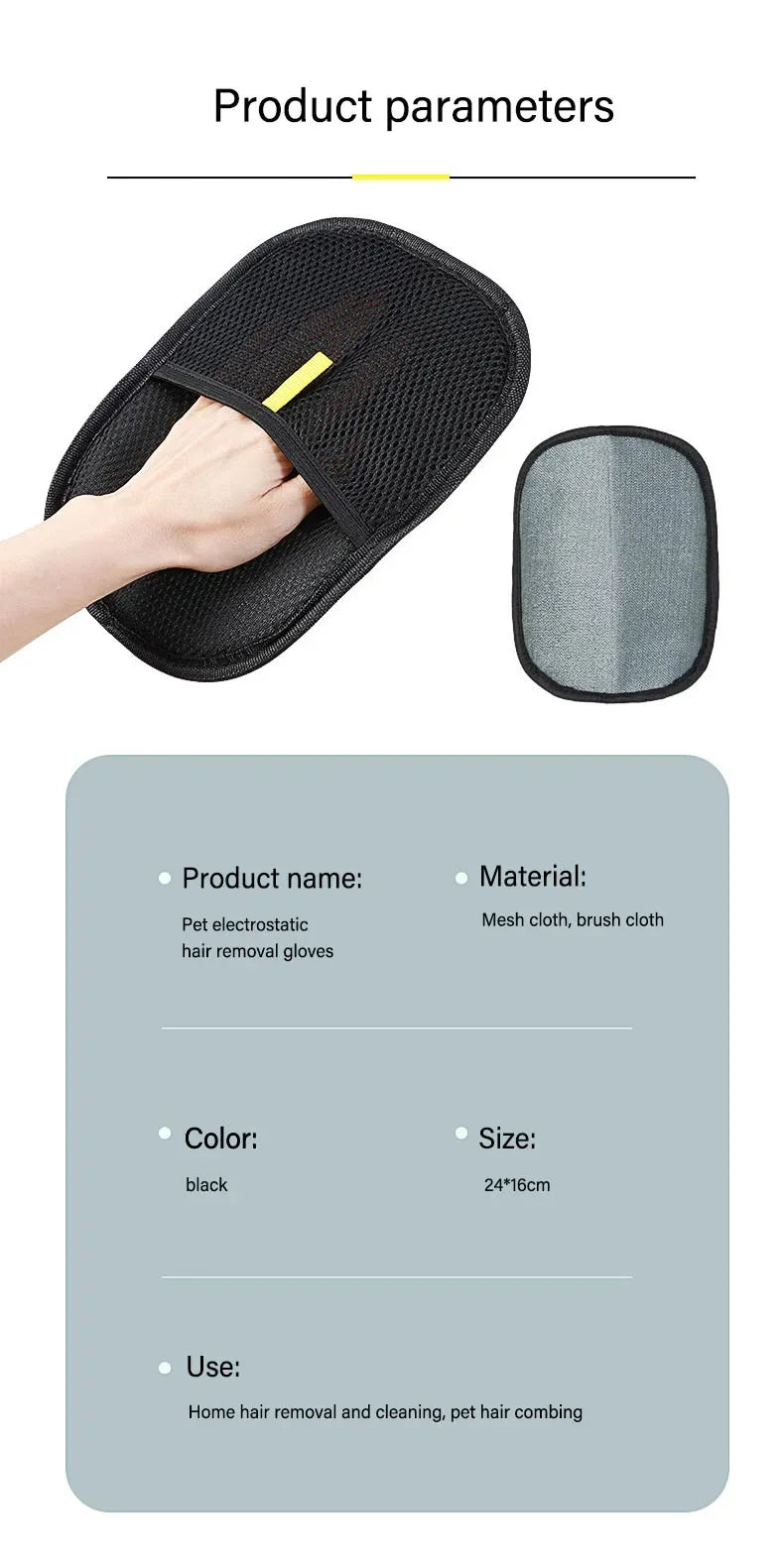 Grooming Mitt for Shedding Pets