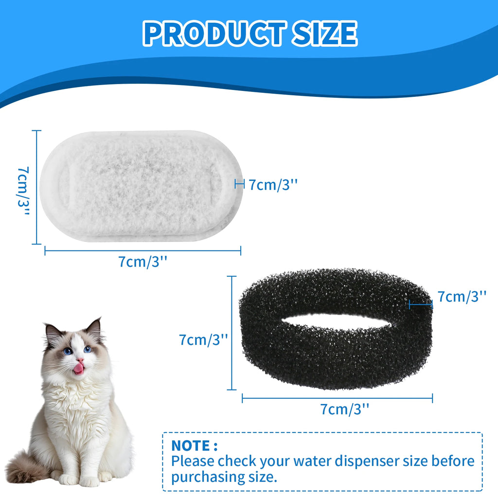 Replacement Fountain Filters (8 or 12)