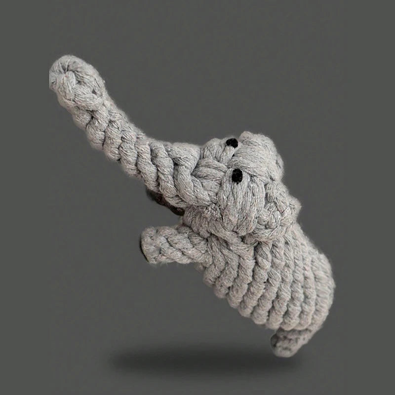 Hand-Woven Rope Knot Toy