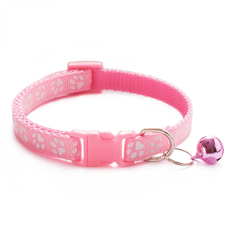 Patterned Cat Collar with Bell