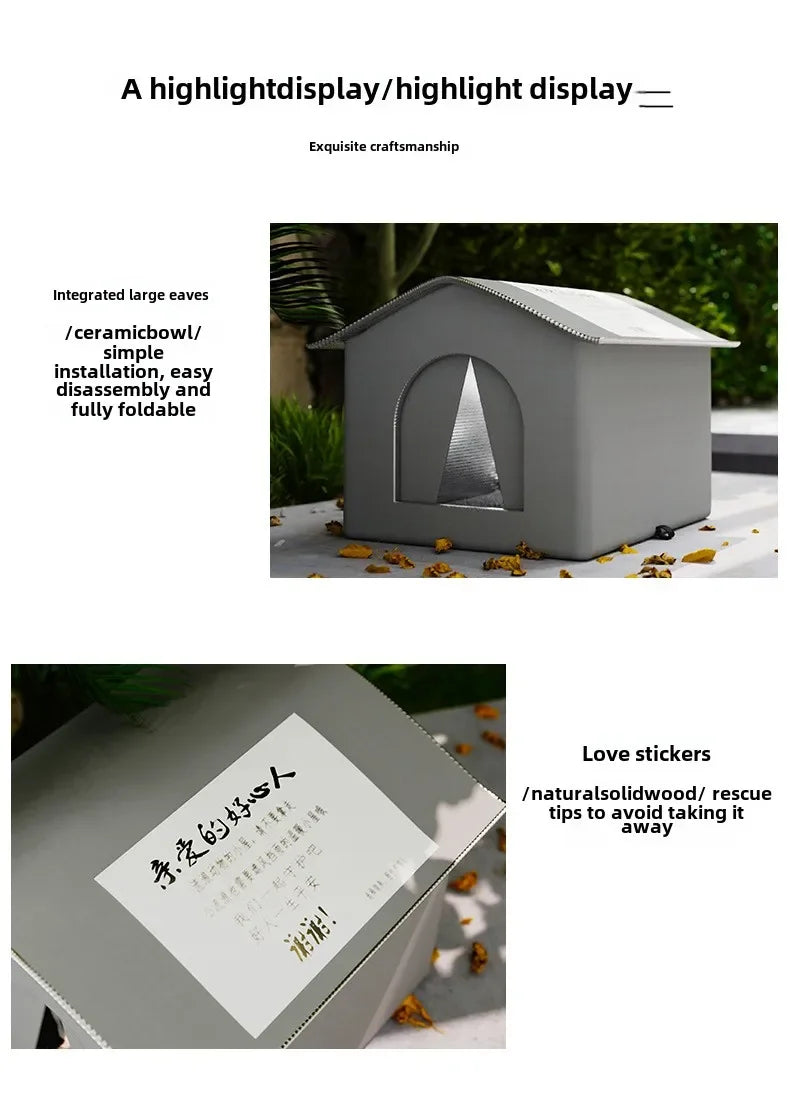 Winter Outdoor Cat House