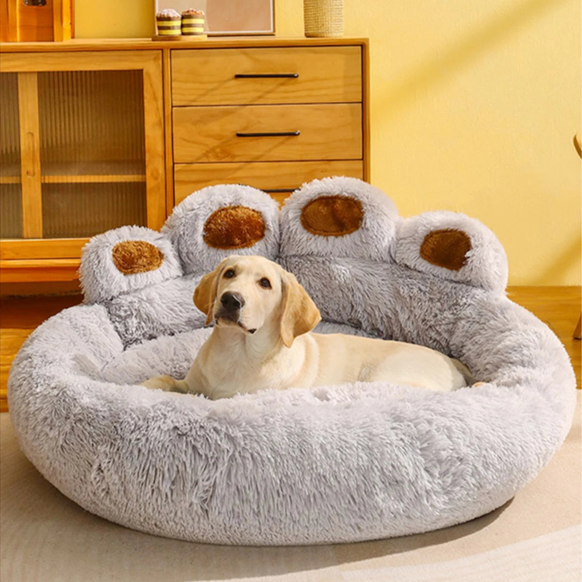 Fluffy Winter Basket Bed
