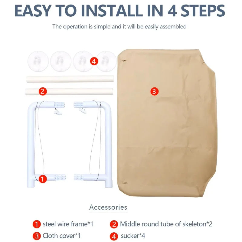 How to fit the window hammock