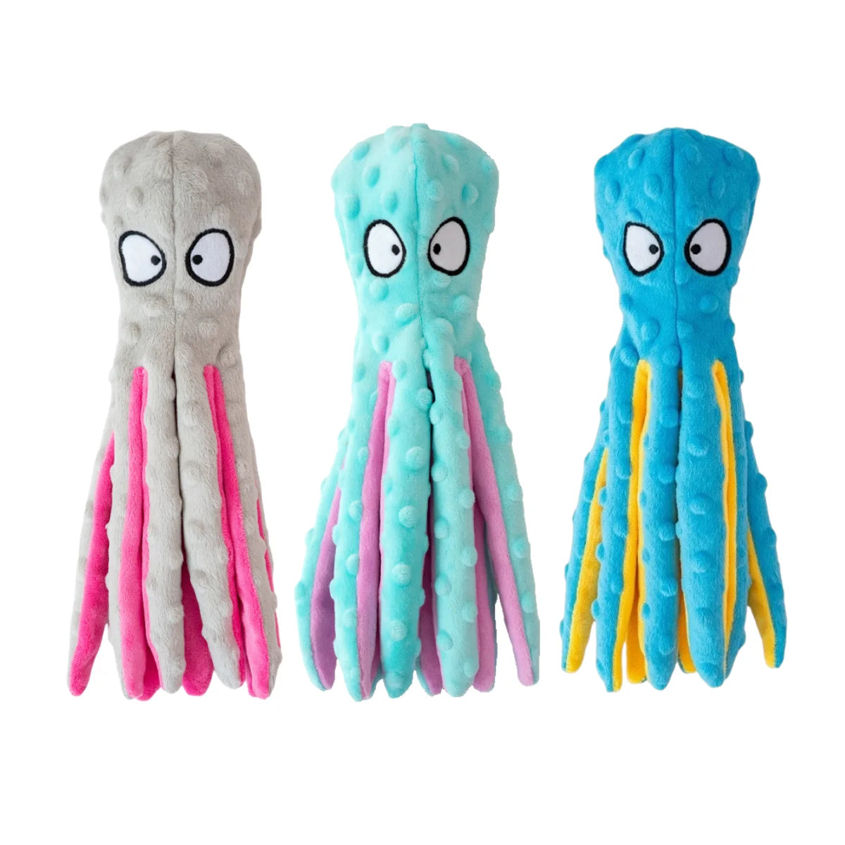 Crinkle Octopus Squeaky Plush