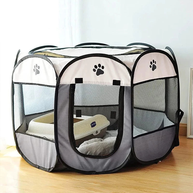 Octagonal Pop-Up Pet Tent