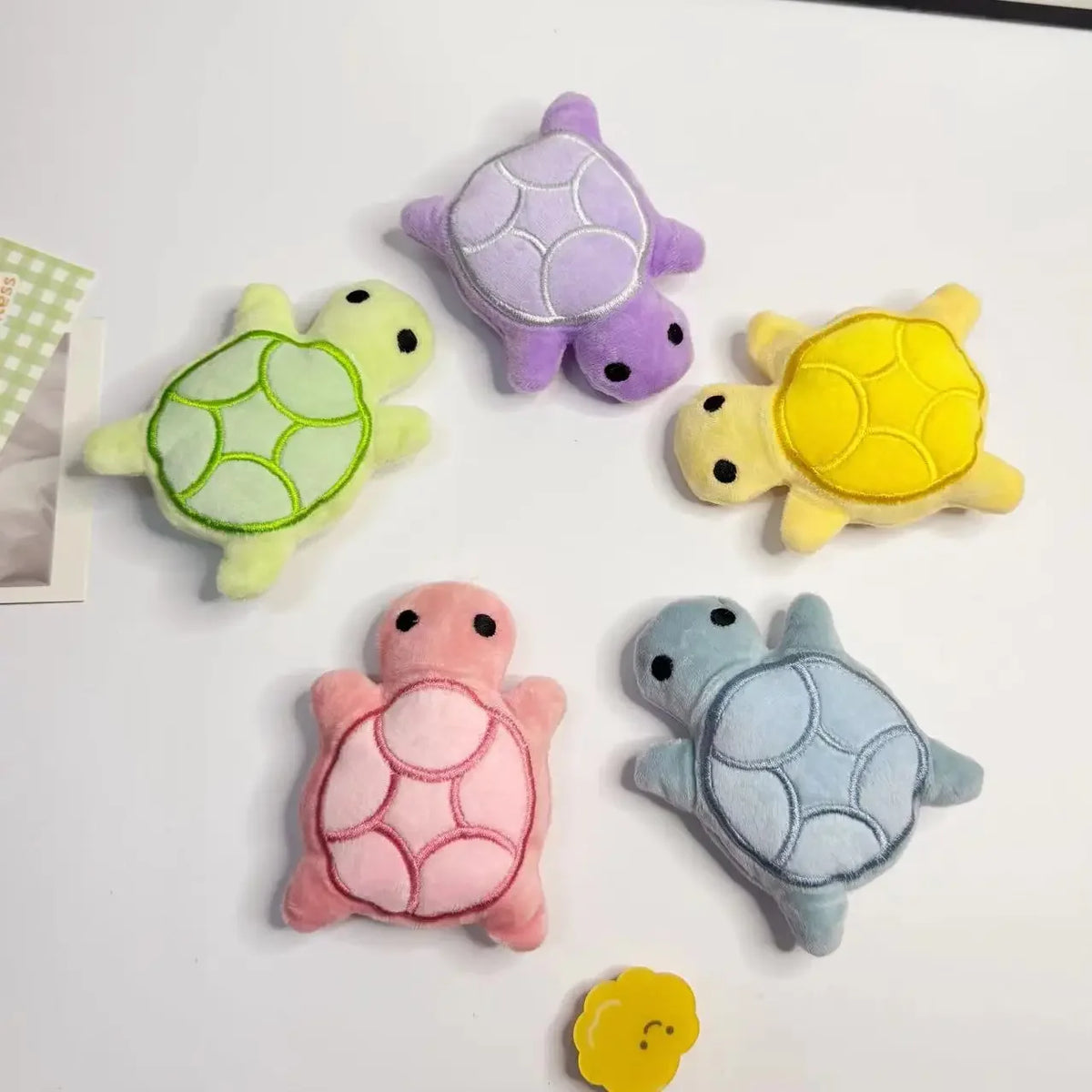 Mini Turtle Squeaky Plush