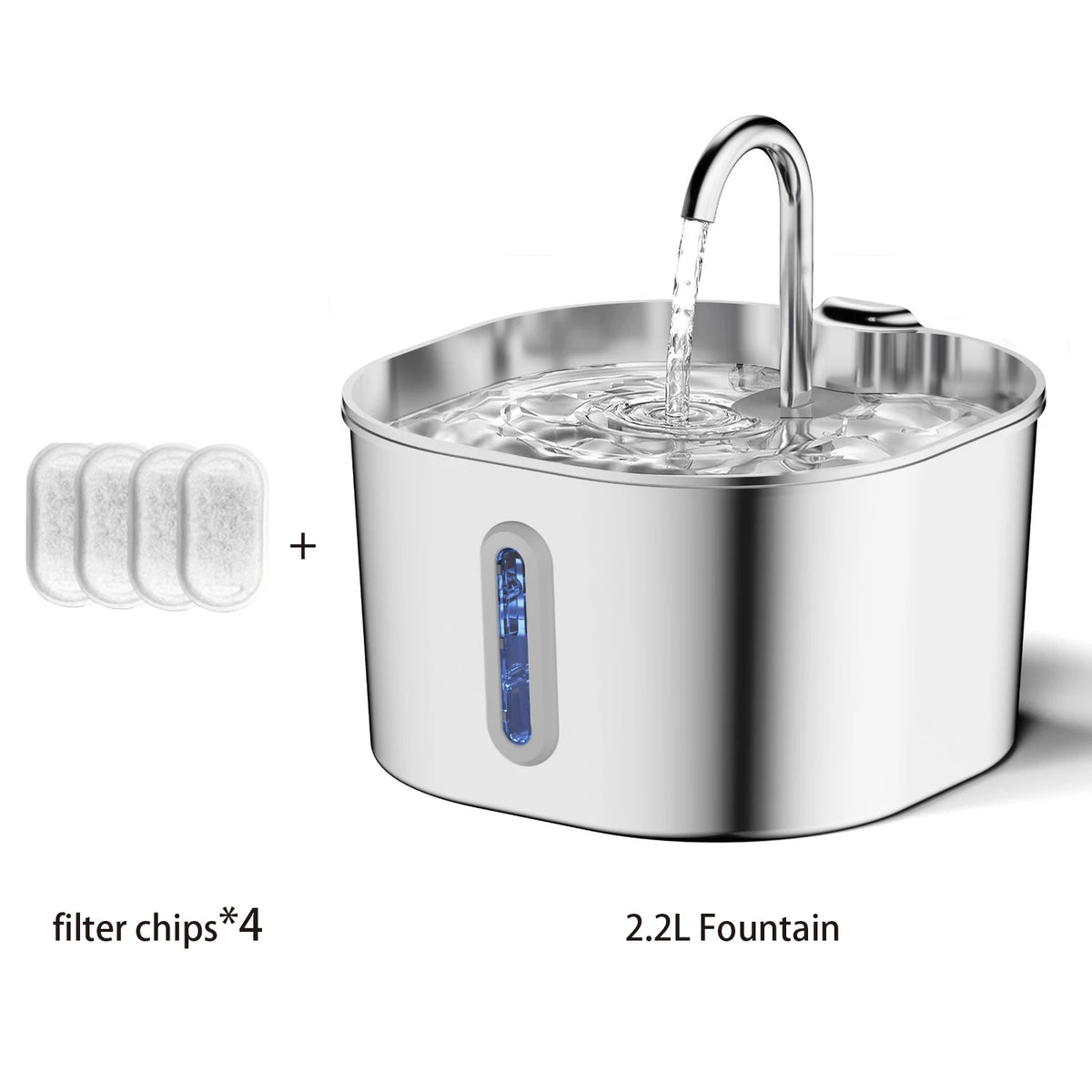 2.2L Stainless Steel Cat Fountain