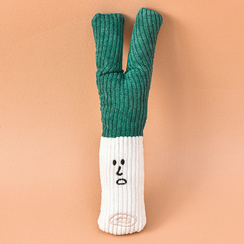 Squeaky Veggie Plush Toy