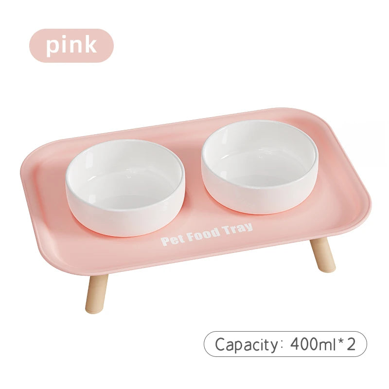 Colourful Double Bowl Stand